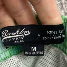 Load image into Gallery viewer, Brooklyn Cloth Swim Trunks Mens Medium Kent Ave Volley Shorts Beachy Coastal
