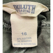 Load image into Gallery viewer, Duluth Trading Pants Womens 16 Khaki Green Gorpcore Outdoors Hiking Streetwear

