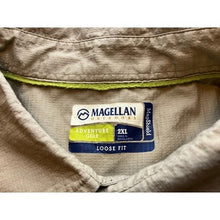 Load image into Gallery viewer, Magellan Shirt Mens 2XL Beige Outdoors Adventure Gear MagShield Loose Fit
