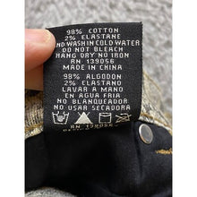 Load image into Gallery viewer, Grace in LA Pants Womens 30 Snakeskin Jeans Gold Metallic Stretch Festival
