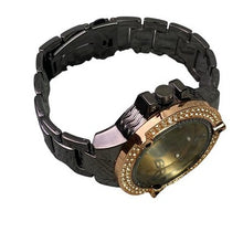 Load image into Gallery viewer, Techno King Watch Mens Iced Hip Hop Crystals Stainless Steel Water Resistant
