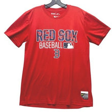 Load image into Gallery viewer, Boston Red Sox Shirt Mens Medium MLB Baseball Spell Out Nike Center Swoosh
