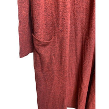Load image into Gallery viewer, Torrid Cardigan Sweater Womens 3 Duster Open Front 41" Long Red Heathered
