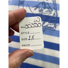 Load image into Gallery viewer, Vintage Jantzen Shirt Womens 1XL Blue Stripe Coastal Beachy Mature Everyday
