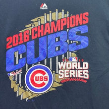 Load image into Gallery viewer, Chicago Cubs Shirt Mens Medium 2016 World Series Spell Out Athleisure Streetwear
