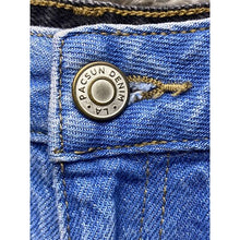 Load image into Gallery viewer, Pacsun Jeans Womens 26 Frayed 90s Boyfriend Blue Black Two Tone High Waisted
