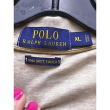 Load image into Gallery viewer, Ralph Lauren Polo Shirt Mens Extra Large Heathered Sand Long Sleeve Pima Preppy
