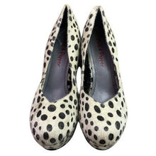 Load image into Gallery viewer, Dalmation Print Platform Stiletto Heels Womens 9M Hair Spots
