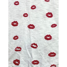Load image into Gallery viewer, Soft Joie Shirt Womens Small Red Kiss Lips AOP Slub Festival Holiday Streetwear
