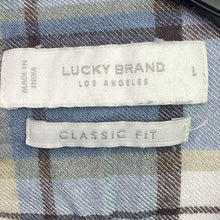Load image into Gallery viewer, Lucky Brand Womens Large Flannel Preppy Academia Chore Workwear Grunge
