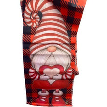 Load image into Gallery viewer, Set of 2 Valentine Door Banner Gnome Buffalo Plaid Flag Decor  72 Inch
