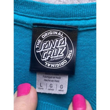 Load image into Gallery viewer, Santa Cruz Shirt Womens Large Wave Floral Skate Spellout Skater Skateboard
