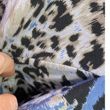 Load image into Gallery viewer, The Lino Lounge Dress Womens Large Animal AOP Cocoon Italy Lounge Stretchy Boho
