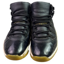 Load image into Gallery viewer, Nike Air Jordan 11 Shoes Mens 8.5 Retro Black Gold Jumpman Basketball 378037-007
