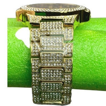 Load image into Gallery viewer, Techno King Watch Mens Iced Hip Hop Crystals Stainless Steel Water Resistant
