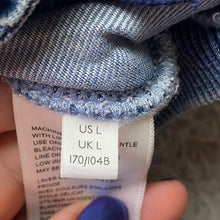 Load image into Gallery viewer, Anthropologie Jacket Womens Large Denim Bomber Snap Preppy Academia Everyday NWT
