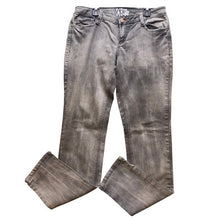 Load image into Gallery viewer, AKD MKS Jeans Womens 9 Gray Wash Rainbow Embroidered Pockets Academia Hip Hop
