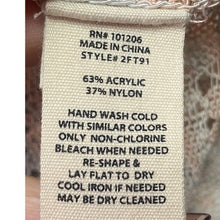 Load image into Gallery viewer, Soft Surroundings Sweater Womens Medium Lace Beachy Coastal Preppy Academia
