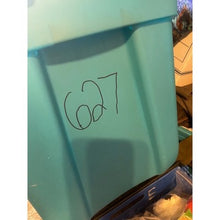 Load image into Gallery viewer, Lot of 2 Green T-Rex Dinosaur Dog Toy Plush Squeaker 9" MetroPawlin
