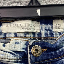 Load image into Gallery viewer, Evolution In Design Mens Jeans 42x 32 Y2K Distressed Thrashed Grunge Streetwear
