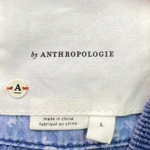 Load image into Gallery viewer, Anthropologie Jacket Womens Large Denim Bomber Snap Preppy Academia Everyday NWT
