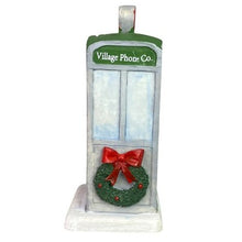 Load image into Gallery viewer, Phonebooth Santa Figure Christmas Village Decor Accessory 4.5" Tall NIB
