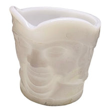 Load image into Gallery viewer, Vintage Federal Glass Toby Mug Milk Glass Creamer Pitcher Face
