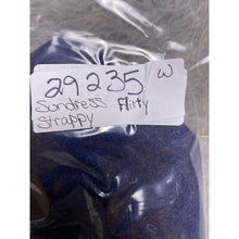 Load image into Gallery viewer, Dollhouse Dress Womens Large Ruffle Sundress Strappy Flirty Spaghetti Denim Blue
