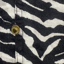 Load image into Gallery viewer, Calvin Klein Pants Womens Medium Zebra Linen Baggy Office Career Lifestyle
