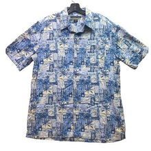 Load image into Gallery viewer, Casual Life Shirt Mens Large Rayon Blend Nature AOP Beachy Travel Coastal
