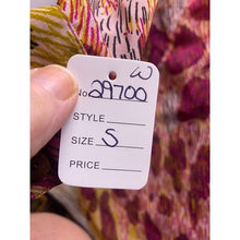 Load image into Gallery viewer, OPPA Blouse Womens Small Patchwork Leopard Cheeta Pink Cut Out Back Sheer NWT
