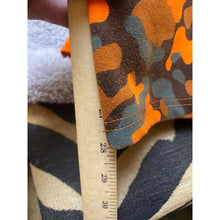 Load image into Gallery viewer, Civilized Pants Womens 2XL Grunge HipHop Color Block Zip Ankle Orange Camo
