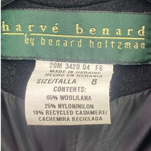 Load image into Gallery viewer, Harve Benard Blazer Womens 8 Wool Blend Preppy Academia Old Money Career
