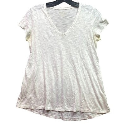 Lilly Pulitzer Shirt Womens Extra Small White V Neck Short Sleeve Fairycore