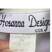 Load image into Gallery viewer, Vintage Hosanna Design Blouse Womens Medium White Layered Office Career Mature
