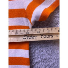 Load image into Gallery viewer, Ralph Lauren Shirt Womens Medium Sport Orange Striped V Neck Preppy Academia
