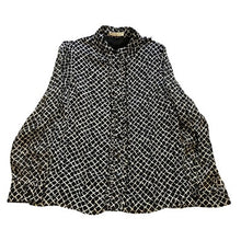 Load image into Gallery viewer, Pendleton Blouse Womens Extra Large Silk Button Down Geometric Print Career
