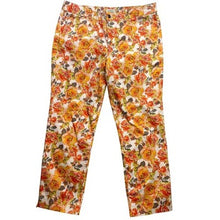 Load image into Gallery viewer, Madison Pants Womens 12 Floral Bloomcore Office Career Preppy Academia Coastal
