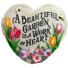 Load image into Gallery viewer, Heart Garden Stepping Stone 3D Wall Art Bloomcore
