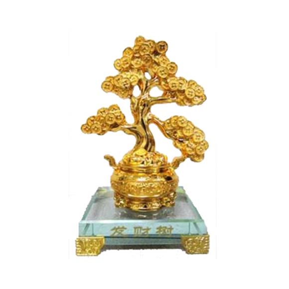 GOLD COINS MONEY TREE W/ BASE