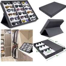 Load image into Gallery viewer, 18 Pairs Sunglass Eyewear Display Tray Case, Watches and Jewelry Tray Case.

