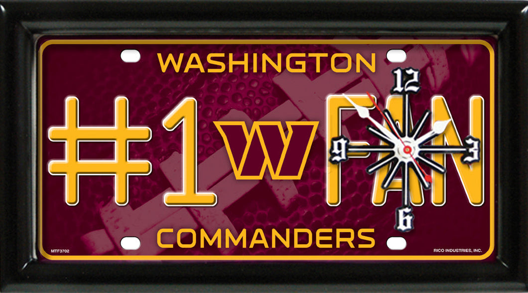 WASHINGTON COMMANDERS CLOCK