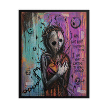 Load image into Gallery viewer, Rolled Poster — Gothic Healing Art Print with Quote: "I Am Not What Happened to Me"
