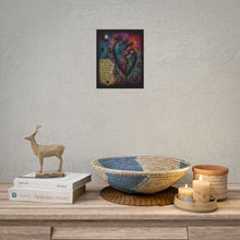 Load image into Gallery viewer, Rolled Poster — Moody Heart Illustration with Inspirational Text ‘Some Days I Feel…’
