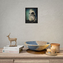 Load image into Gallery viewer, Rolled Poster – Moody Creepy Creature Art Print with Quote "They hurt because they cannot be whole"
