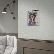 Load image into Gallery viewer, Rolled Poster — Melancholic Girl Illustration with Quote: “People Will Disappoint You”
