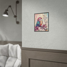 Load image into Gallery viewer, Inspirational Bird Wall Poster — "You Are Stronger Than You Know" Rolled Art Print
