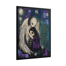 Load image into Gallery viewer, Angel Comfort Rolled Poster — 'Give Them Not Advice, Not Prizes...' Goth Wall Art
