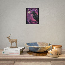 Load image into Gallery viewer, Crow Raven Poster – 'Love doesn't ask you to be anything...' Gothic Art Print (Rolled Poster)
