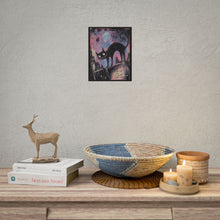Load image into Gallery viewer, Surviving Life Cat Art Poster — Whimsical Gothic Rolled Wall Art
